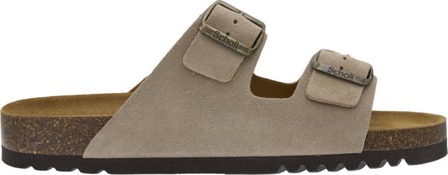 Scholl JULIEN Sue-M Heren Muiltjes Dark Beige