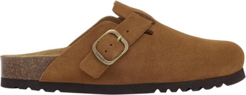 Scholl Klomp Women Fae New Suede Sa Cogna