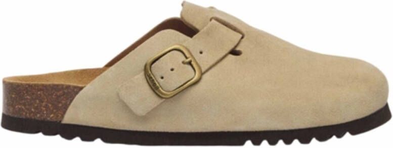 Scholl Klomp Women Fae Suede Sp Beige