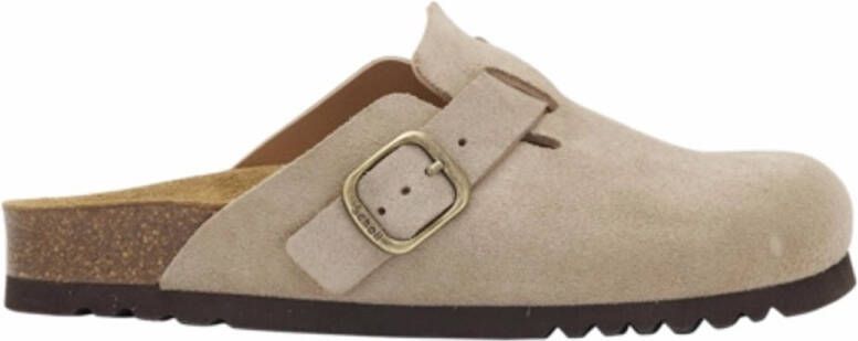 Scholl Klomp Women Fae Suede Sp Dark Beige