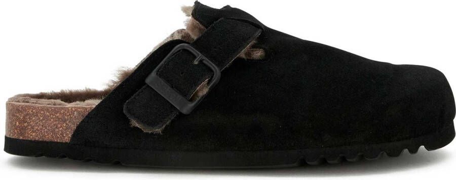 Scholl OLIVIER NEW F Suede SA Heren Clogs Black