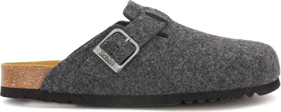 Scholl OLIVIER NEW Felt Heren Clogs Anthracite