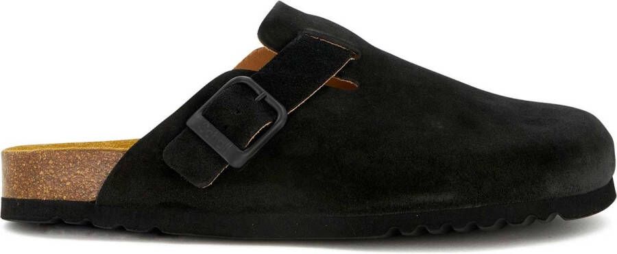 Scholl OLIVIER NEW Suede SA Heren Clogs Black