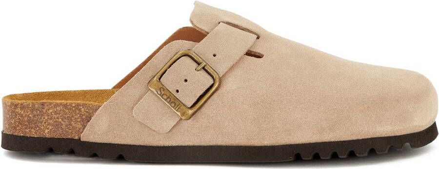 Scholl OLIVIER NEW Suede SA Heren Clogs Dark Beige