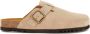 Scholl OLIVIER NEW Suede SA Heren Clogs Dark Beige - Thumbnail 1