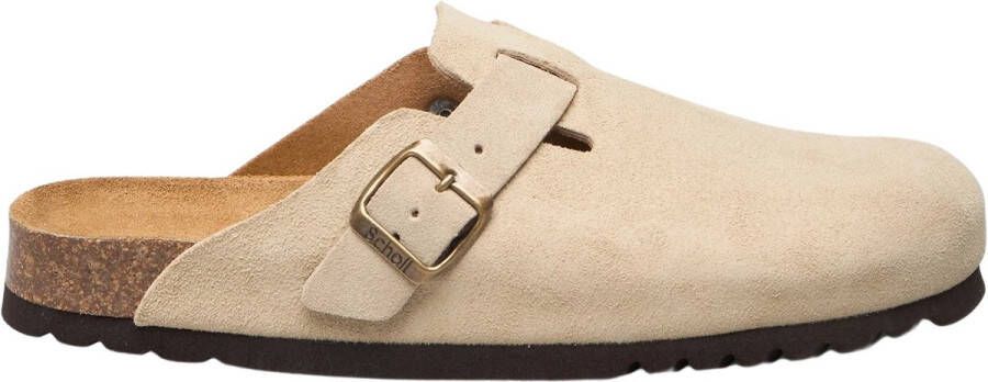 Scholl OLIVIER Sue-M Heren Clogs Dark Beige