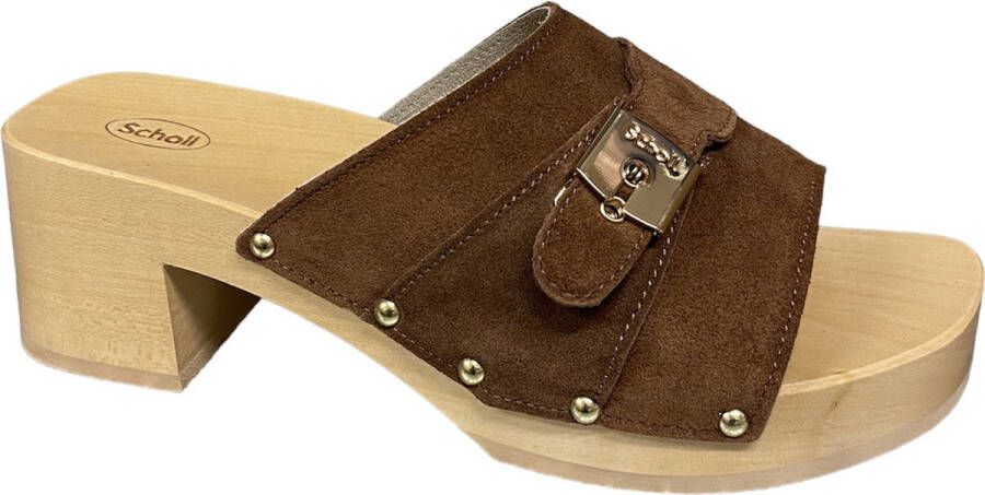 Scholl Pescura Sarah cognac- slipper- klompen