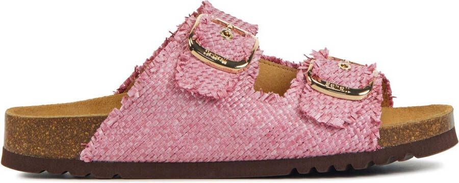 SCHOLL Slippers Dames Noelle Maat: 37 Materiaal: Raffia Kleur: Roze