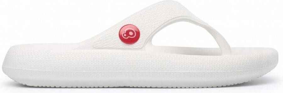 Schu'zz Schuzz Damen Clog Badeschuhe Flip Flop Femme Blan Weiß