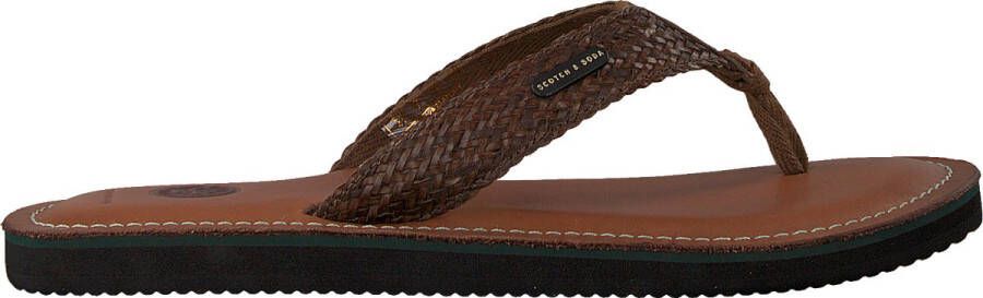 Scotch & Soda Cadelli Slippers Heren Bruin