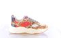 Scotch & Soda Celest 33C chunky leren sneakers met panterprint beige rood - Thumbnail 7