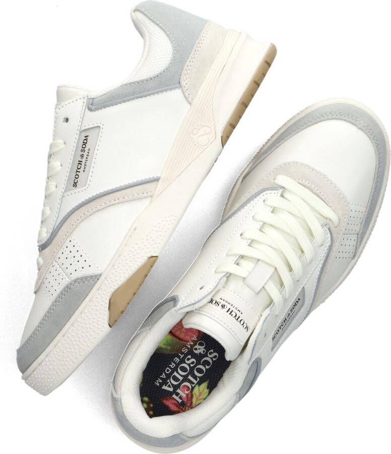 Scotch & Soda Court Cup Lage sneakers Leren Sneaker Heren Wit