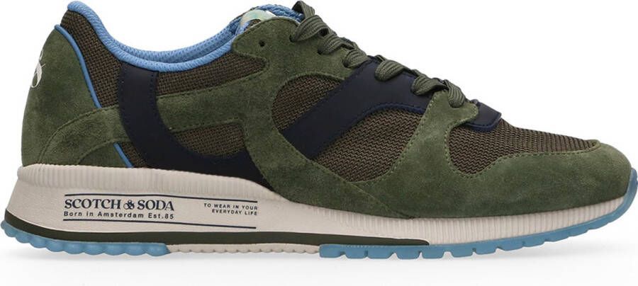 Scotch & Soda Heren Sneaker Vivex Green Black GROEN