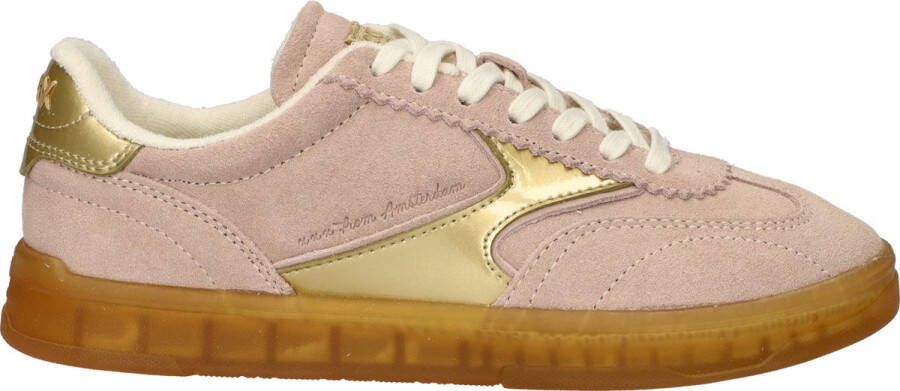 Scotch & Soda Roze Suède Lage Sneakers Nixie Pink Dames