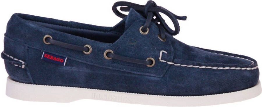 Sebago Blauw Suède Dockside