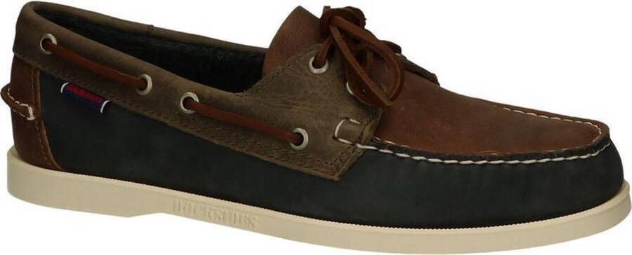 Sebago Blauw Bruine Bootschoenen Dockside Heren