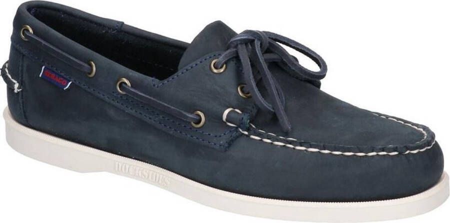 Sebago Blauwe Marine Loafers Crazy Stijl Blue Heren