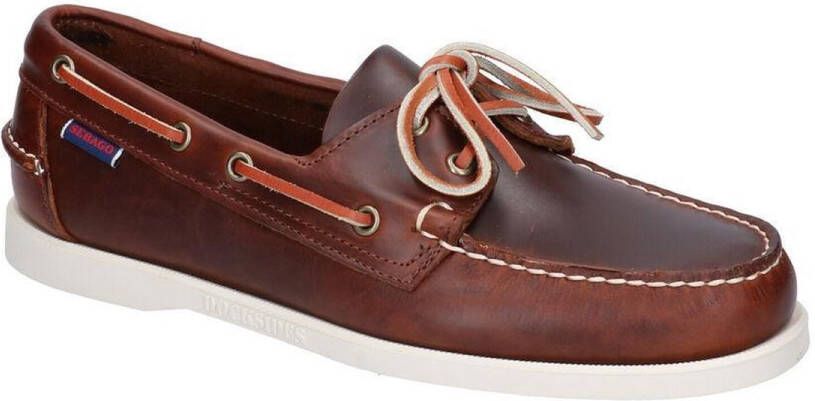 Sebago Docksides Portland gewaxt Brown Heren