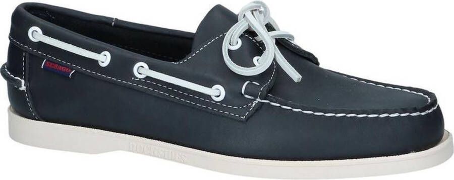 Sebago Portland lederen bootschoenen Blue Heren