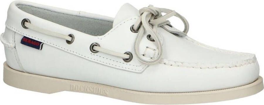 Sebago Witte Bootschoenen Dockside