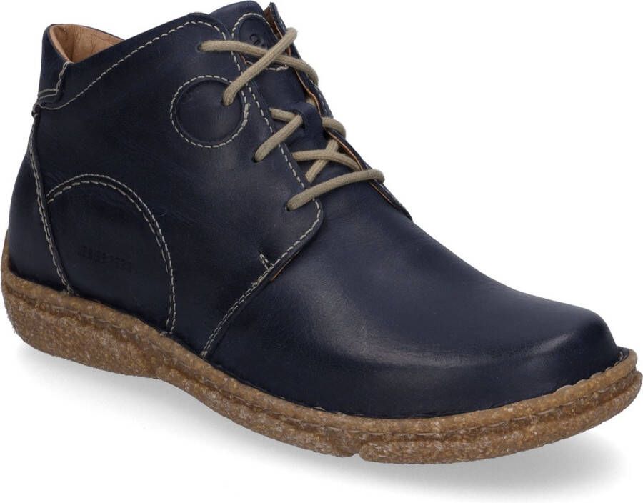 Josef Seibel Hoge veterschoenen NEELE 46 met stijlvolle contrastnaden