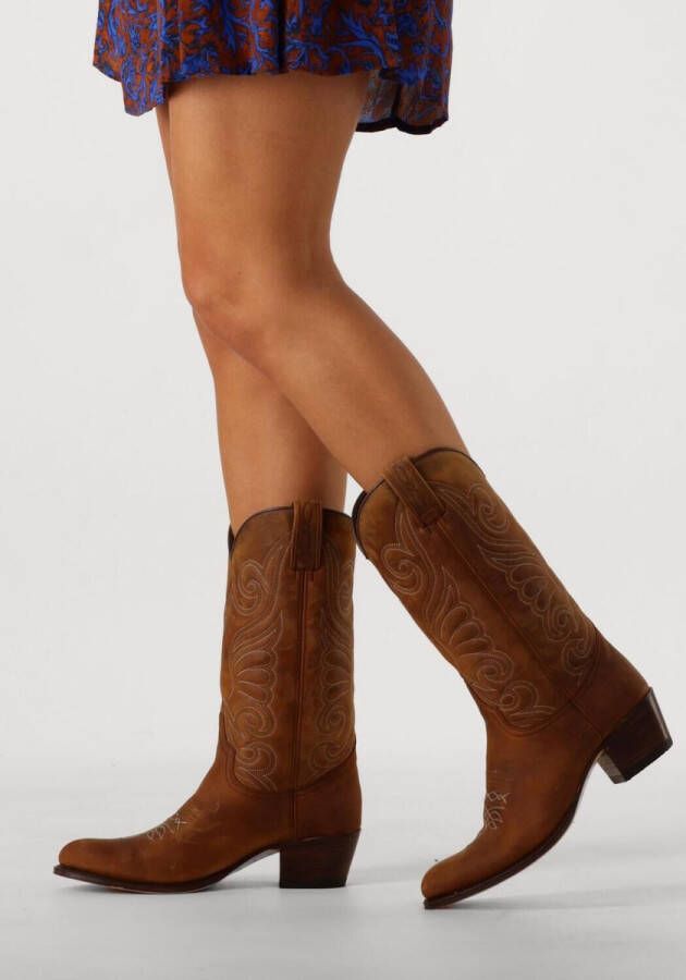 Sendra 11627 Laarzen Leer Dames Cognac