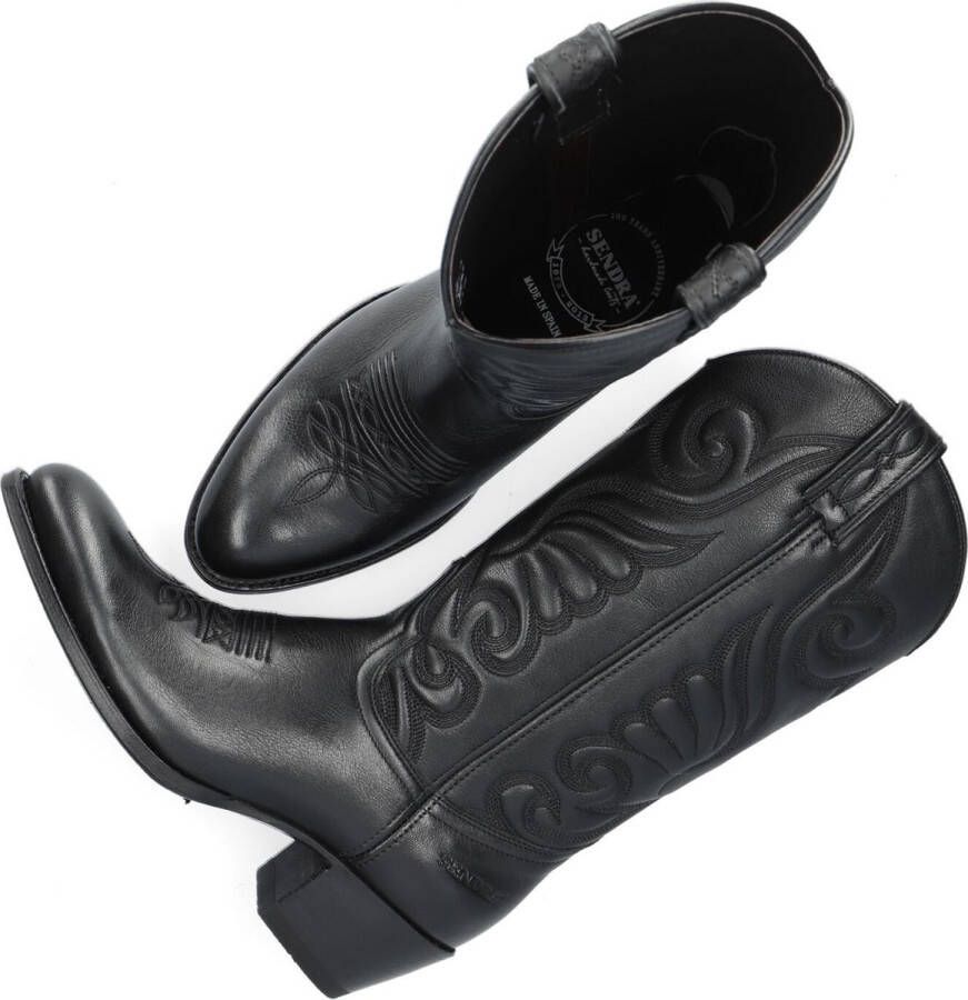 Sendra 11627 Laarzen Leer Dames Zwart