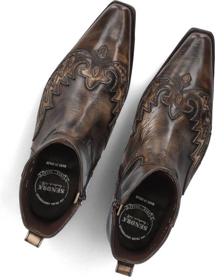 SENDRA Cowboylaarzen Heren 12185p Maat: 44 Materiaal: Leer Kleur: Bruin - Foto 2