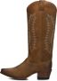 SENDRA Cowboylaarzen Dames 18518 Maat: 36 Materiaal: Suède Kleur: Cognac - Thumbnail 2