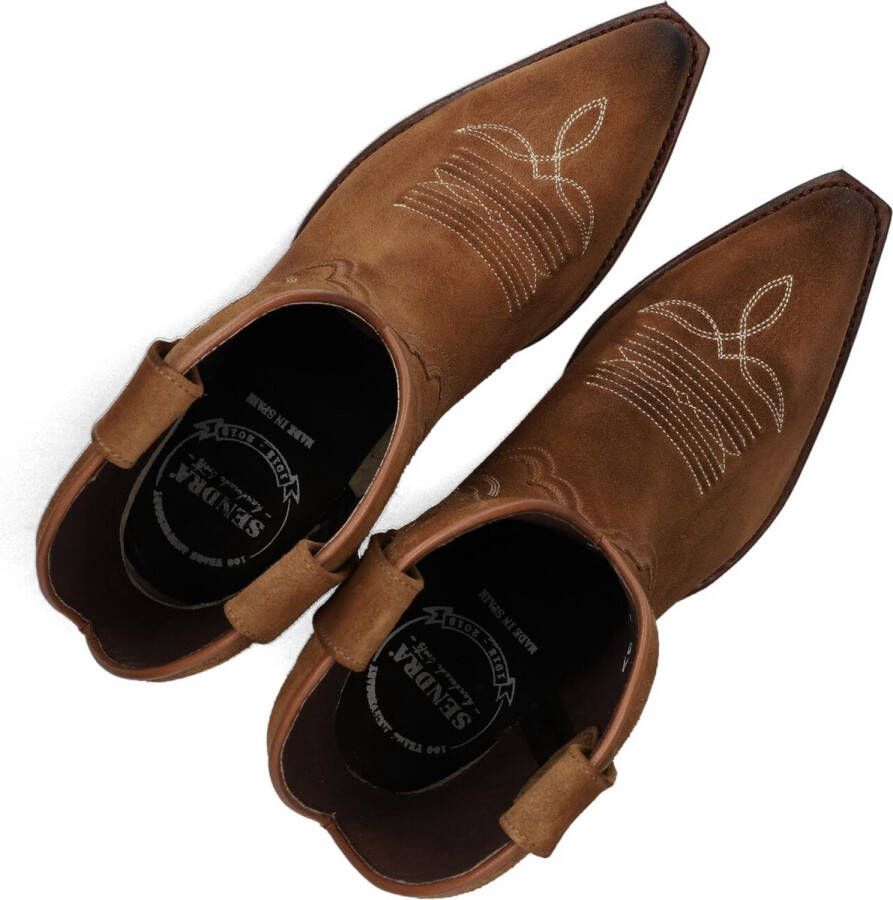 Sendra 18651 Laarzen Suède Dames Cognac