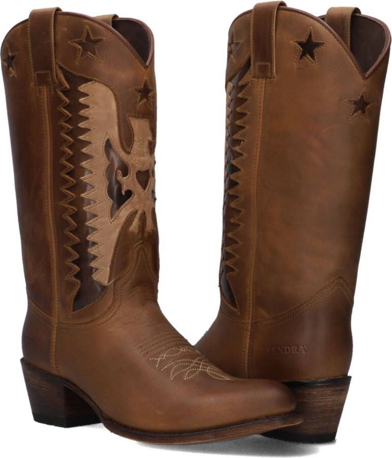 Sendra 18658 Laarzen Leer Dames Bruin