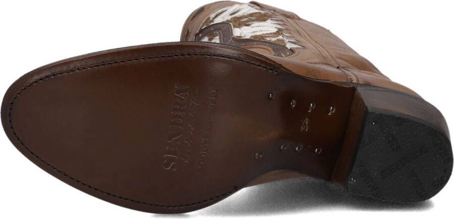 Sendra 18802 Laarzen Leer Dames Cognac