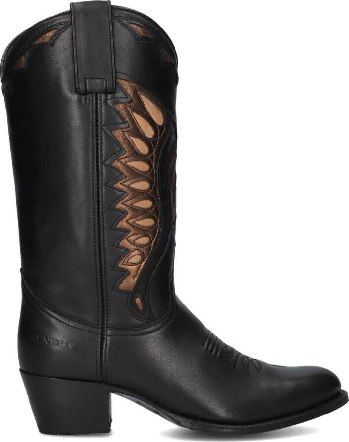 Sendra 18802 Laarzen Leer Dames Zwart