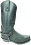 Sendra Boots 3091 Seta Zwart Biker Western Cow Laarzen Handgemaakt Vierkante Neus Leren Zool Schuine Hak Treklussen Echt Leer - Thumbnail 1