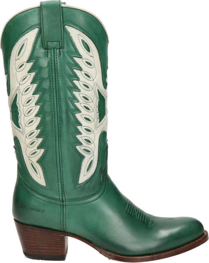 Sendra Debora Flex Dames Cowboylaarzen Groen