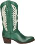 Sendra Debora Flex leren cowboylaarzen groen wit - Thumbnail 2