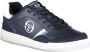 Sergio Tacchini Eenvoudige blauwe sneakers met geborduurde accenten Blue Heren - Thumbnail 1