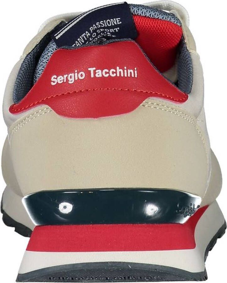 Sergio Tacchini Grijze Geborduurde Sportsneakers Met Veters Multicolor Heren