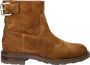 SHABBIES Enkelboots Dames Alyd Maat: 36 Materiaal: Suède Kleur: Cognac - Thumbnail 2