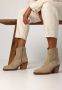 Shabbies Amsterdam Shabbies Joolz Ankie Enkellaarsjes Enkelboots met rits Dames Beige - Thumbnail 7