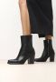 Shabbies Amsterdam Shabbies Loju Bootie Enkellaarsjes Enkelboots met rits Dames Zwart - Thumbnail 7