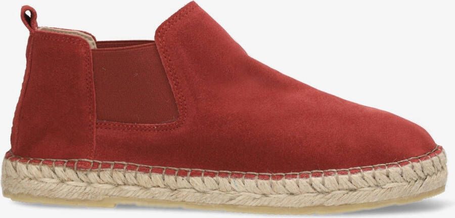 Shabbies Amsterdam Espadrille Elche Chelsea Rood