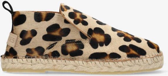 Shabbies Amsterdam Espadrille Elche Lofa Leopard Brown