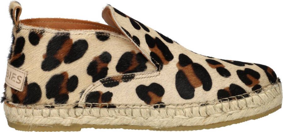 Shabbies Amsterdam Espadrille Elche Lofa Leopard Brown