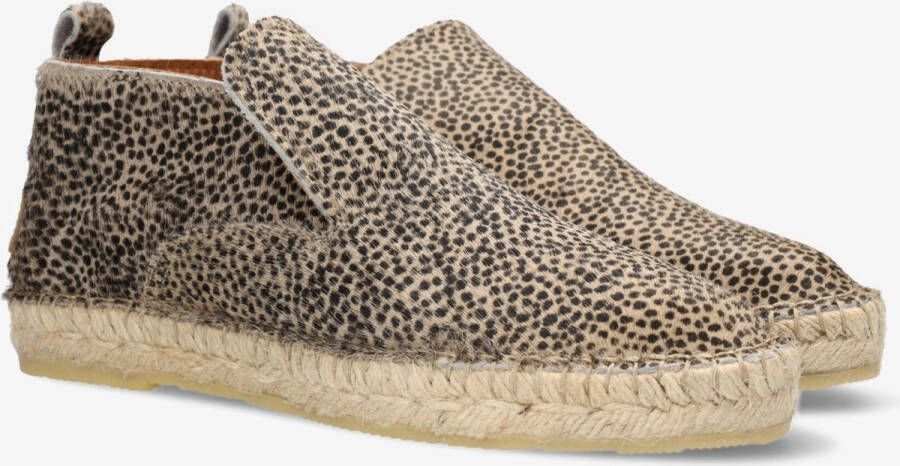 Shabbies Amsterdam Espadrille Elche Lofa Pony Beige Brown