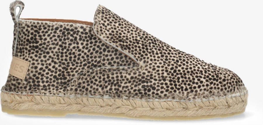 Shabbies Amsterdam Espadrille Elche Lofa Pony Beige Brown