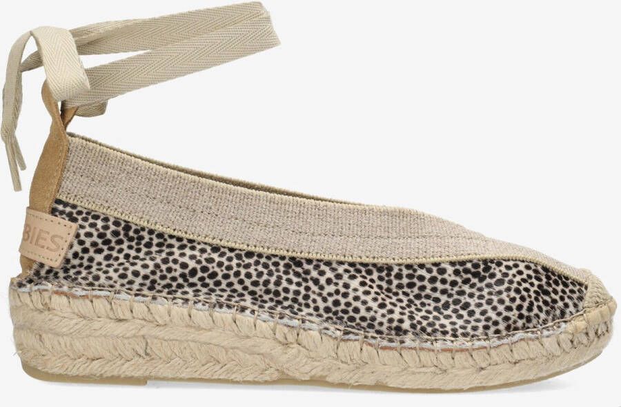 Shabbies Amsterdam Espadrille Palma Kimono Puntos Beige