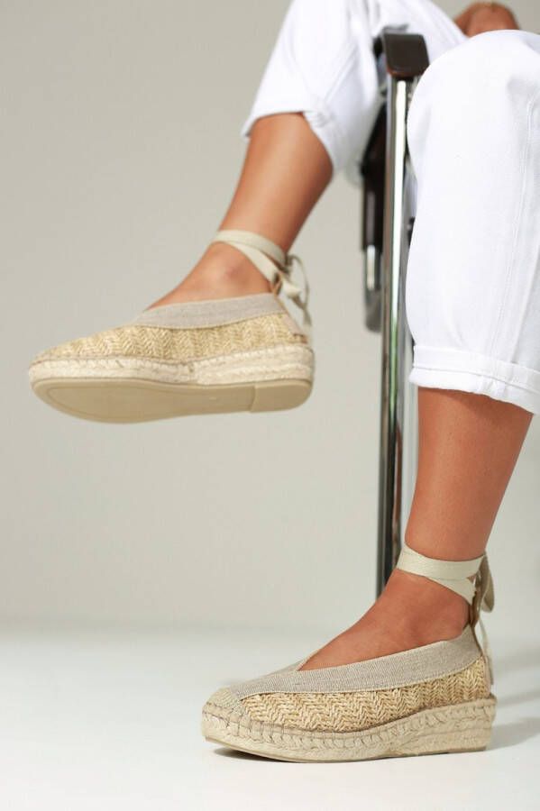 Shabbies Amsterdam Espadrille Palma Kimono Raffia Sand