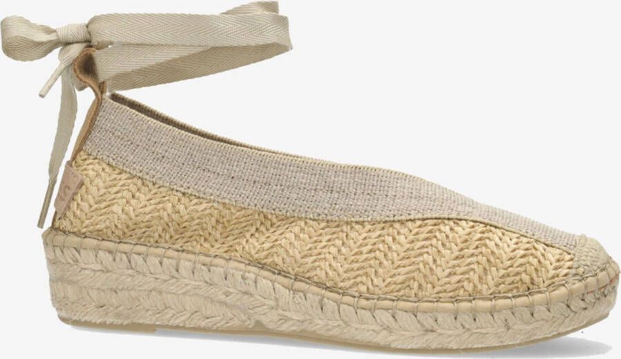 Shabbies Amsterdam Espadrille Palma Kimono Raffia Zand