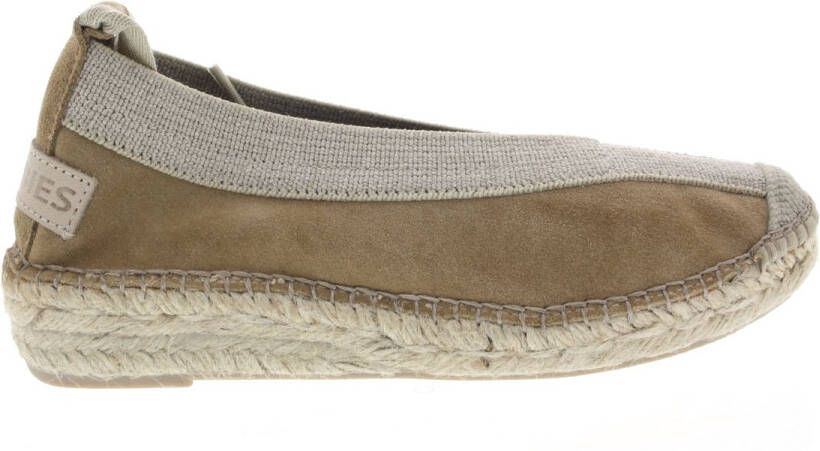 Shabbies Amsterdam Espadrille Palma Kimono Suède Beige